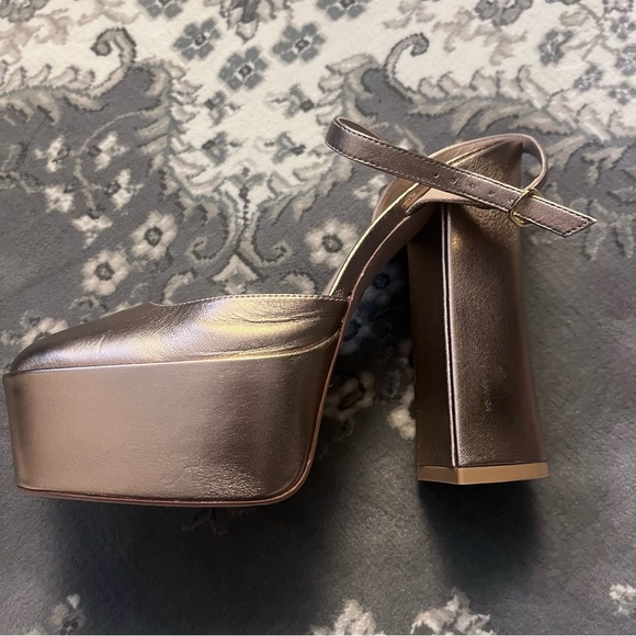 STUART WEITZMAN Sky High 145 Ankle Strap Platform Pump Women’s Size US 7.5/EU 38 - Picture 7 of 15